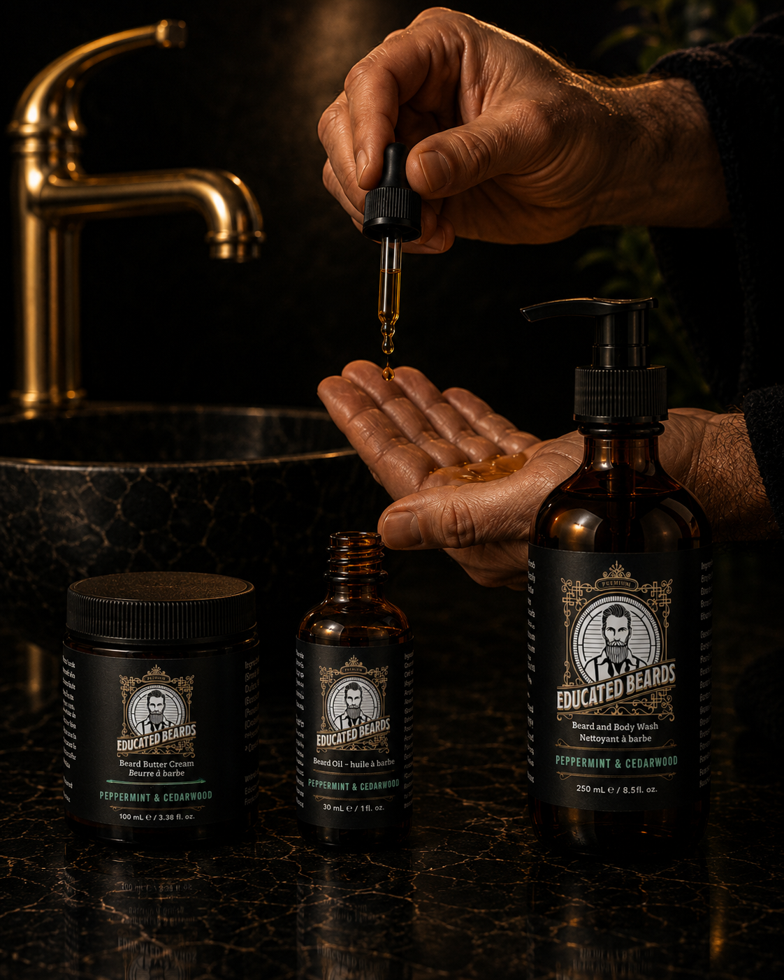 How to use Peppermint Cedarwood Beard Maintenance Kit