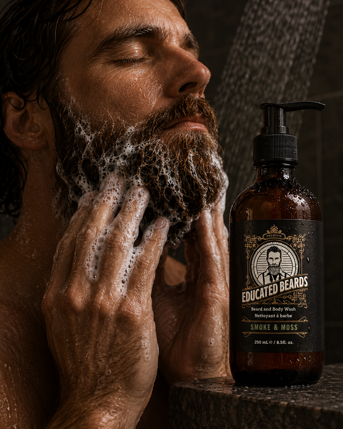 How to use Smoke & Moss Beard Wash 250ml/8.5fl.oz