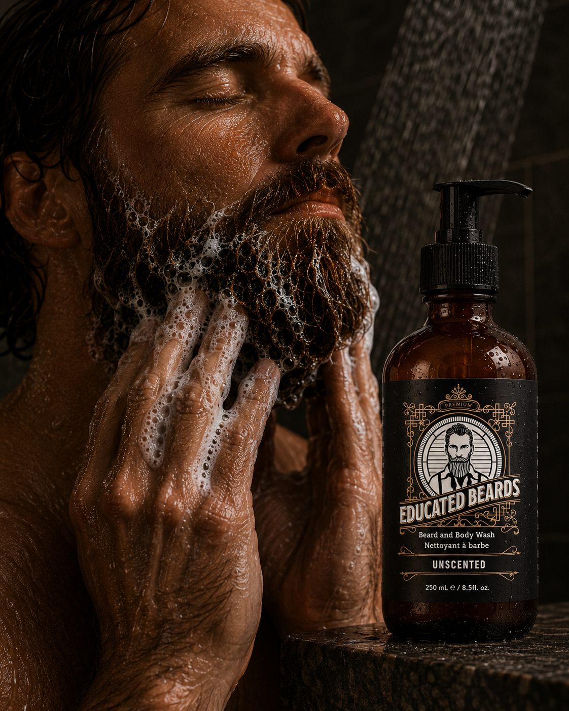 How to use Unscented Beard Wash 250ml/8.5fl.oz