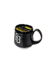 EB Hand Thrown Stoneware Mug with Moustache Protector