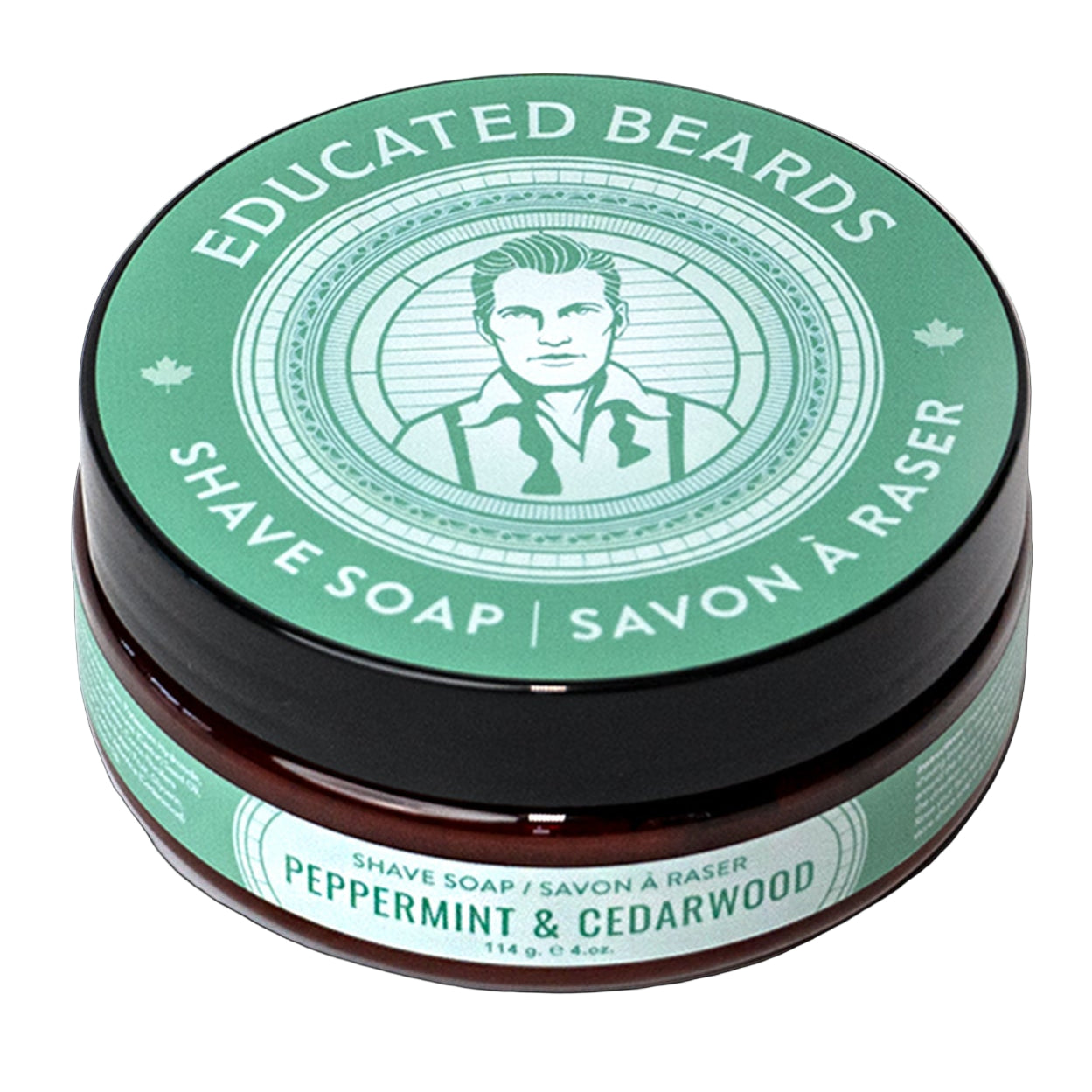 Peppermint Cedarwood Shave Soap 114g/ 4oz