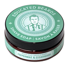 Peppermint Cedarwood Shave Soap 114g/ 4oz