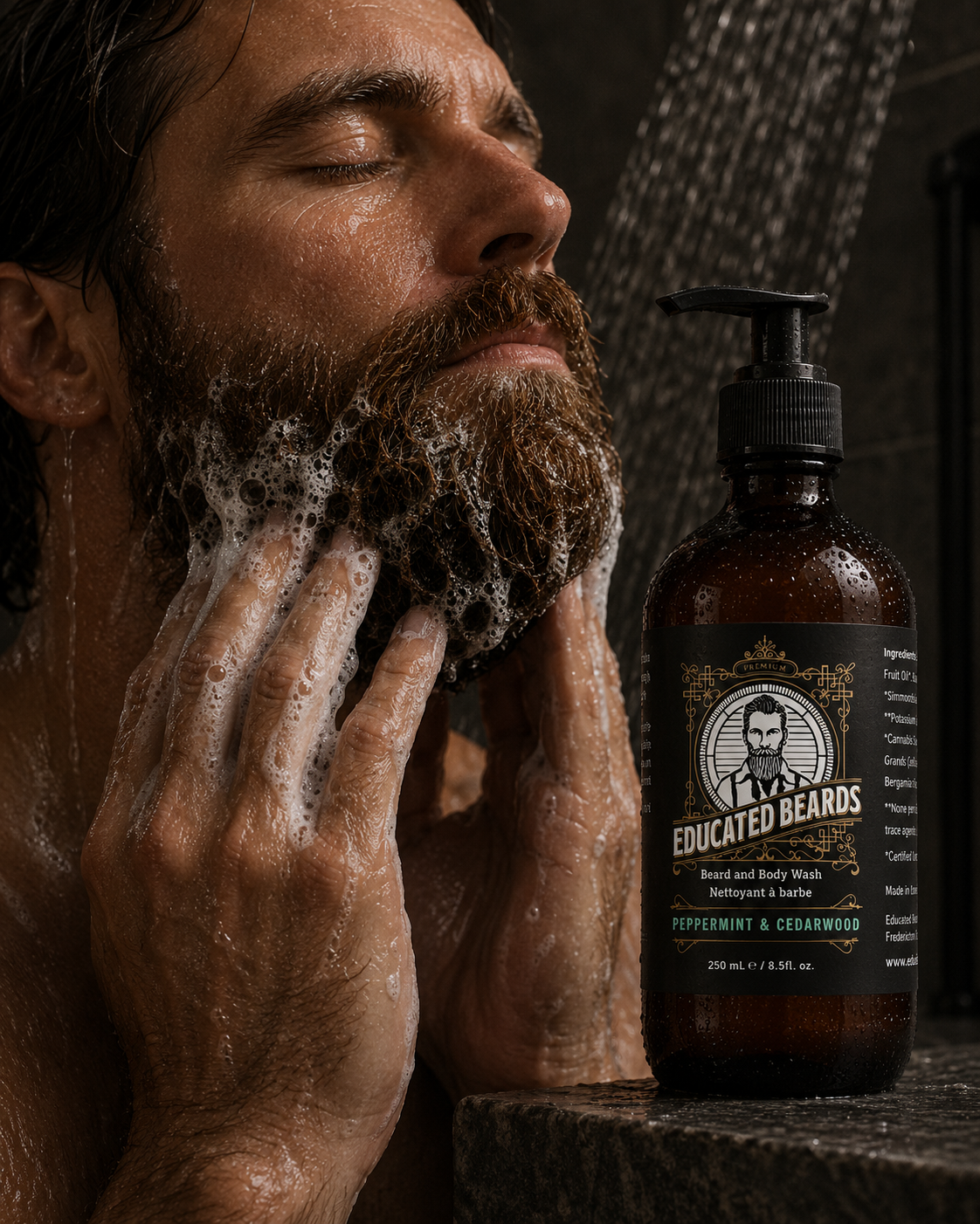 How to use Peppermint Cedarwood Beard Wash 250ml/8.5fl.oz
