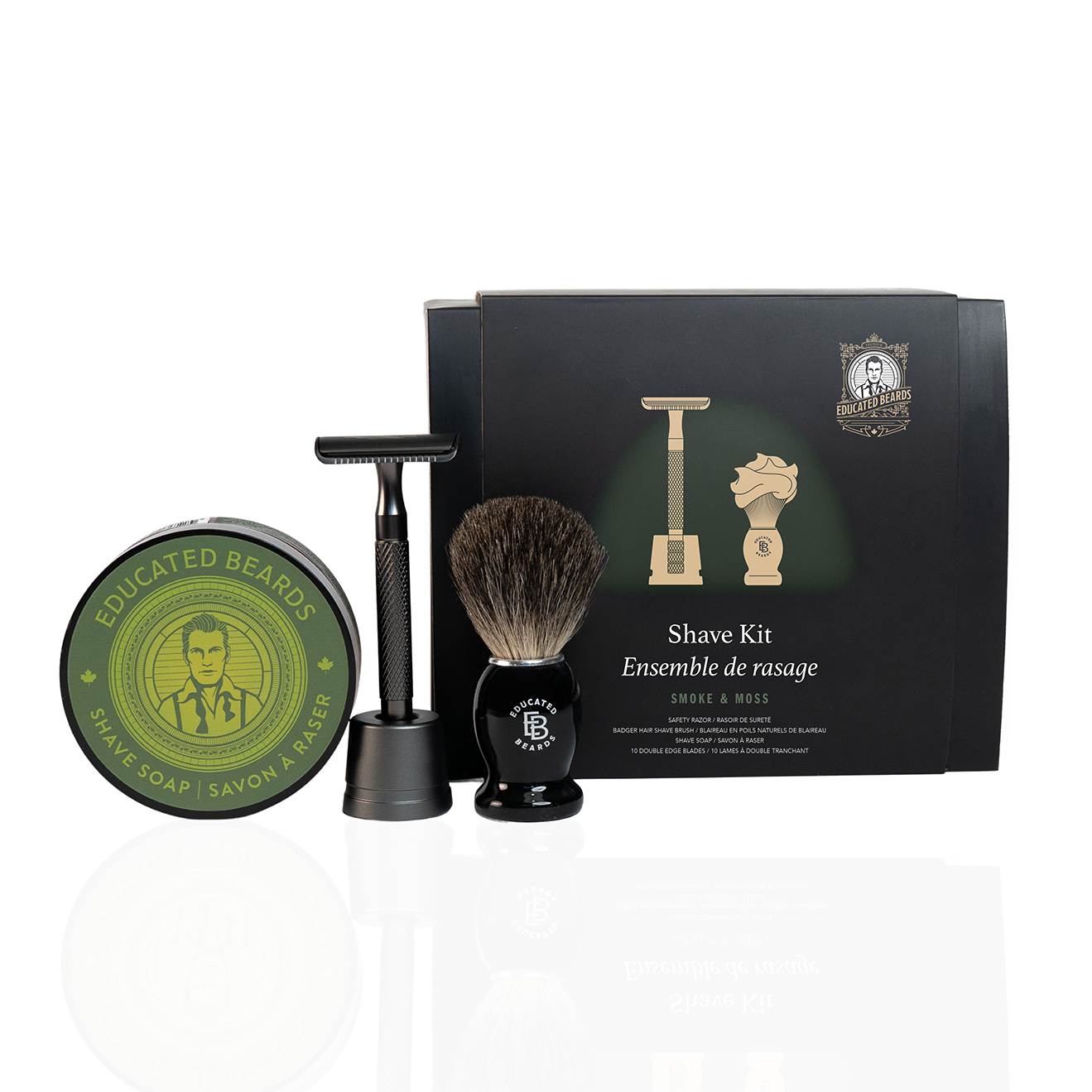 Smoke & Moss Shave Kit | 5 Pieces