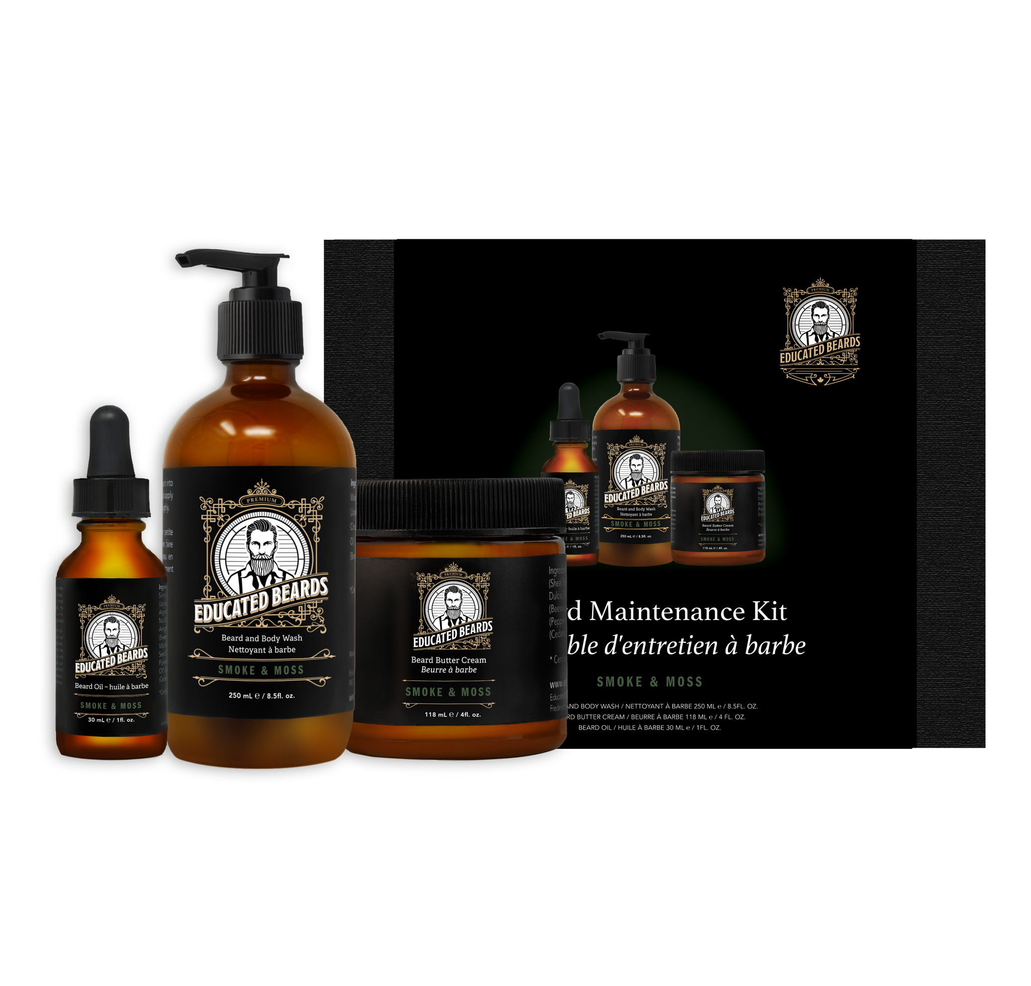 Smoke & Moss Beard Maintenance Kit