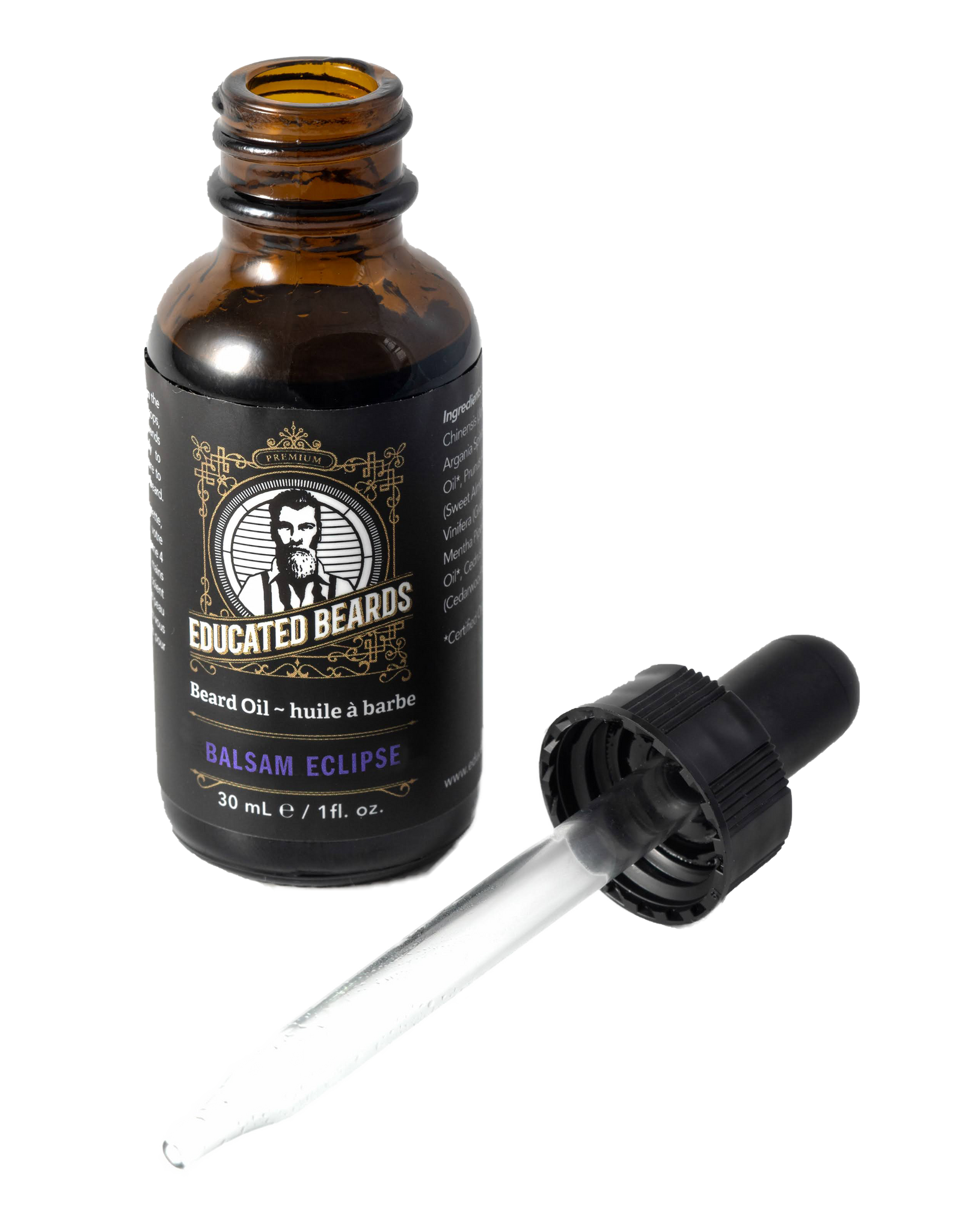 Balsam eclipe men's beard oil 30ml bottle with a dropper