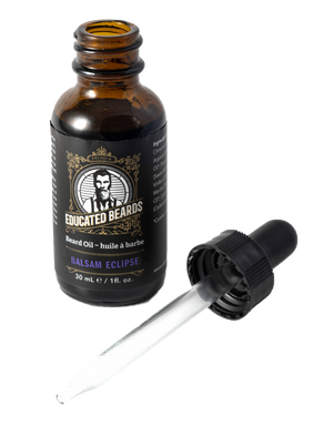 Balsam eclipe men's beard oil 30ml bottle with a dropper