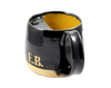 Educated beards ceramic mug featuring a built in guard to protect the moustache